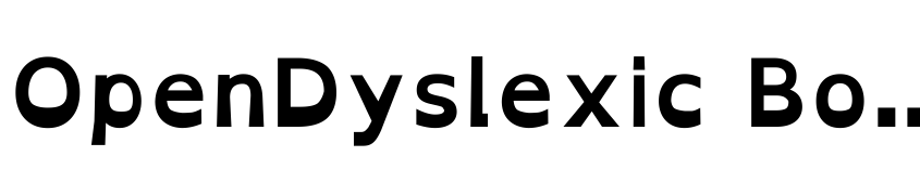 Preview OpenDyslexic Bold
