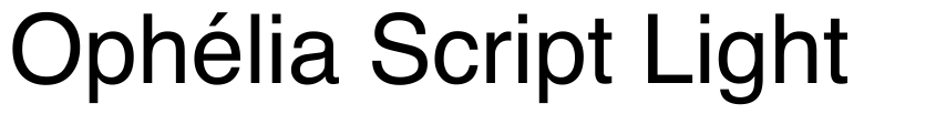 Preview Ophélia Script Light