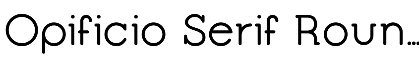 Preview Opificio Serif Rounded