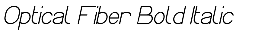 Preview Optical Fiber Bold Italic