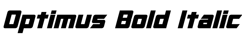 Preview Optimus Bold Italic