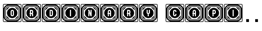 Preview Ordinary Capitals Rustique Regular