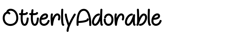 Font OtterlyAdorable by Misti's Fonts