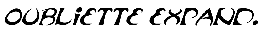 Preview Oubliette Expanded Italic