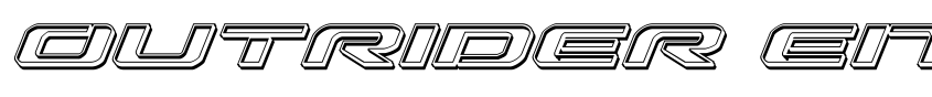 Preview Outrider Engraved Italic Italic