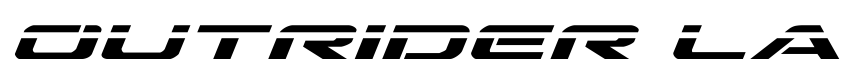 Preview Outrider Laser Italic Italic