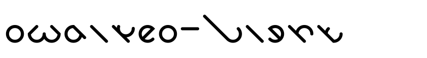 Font owaikeo-Light by weknow © (weknow.deviantart.com)