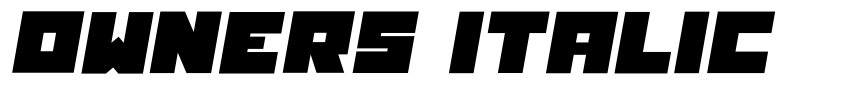 Preview Owners Italic