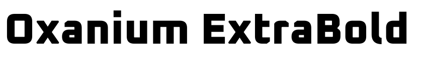 Preview Oxanium ExtraBold