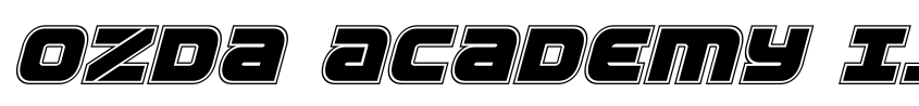 Preview Ozda Academy Italic