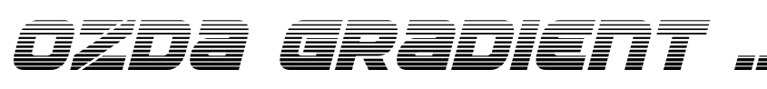 Preview Ozda Gradient Italic