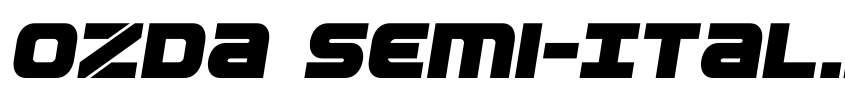 Preview Ozda Semi-Italic
