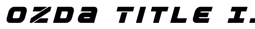 Preview Ozda Title Italic