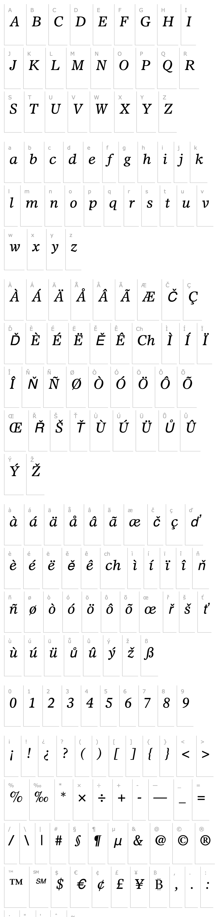 Overview Olympian-Italic