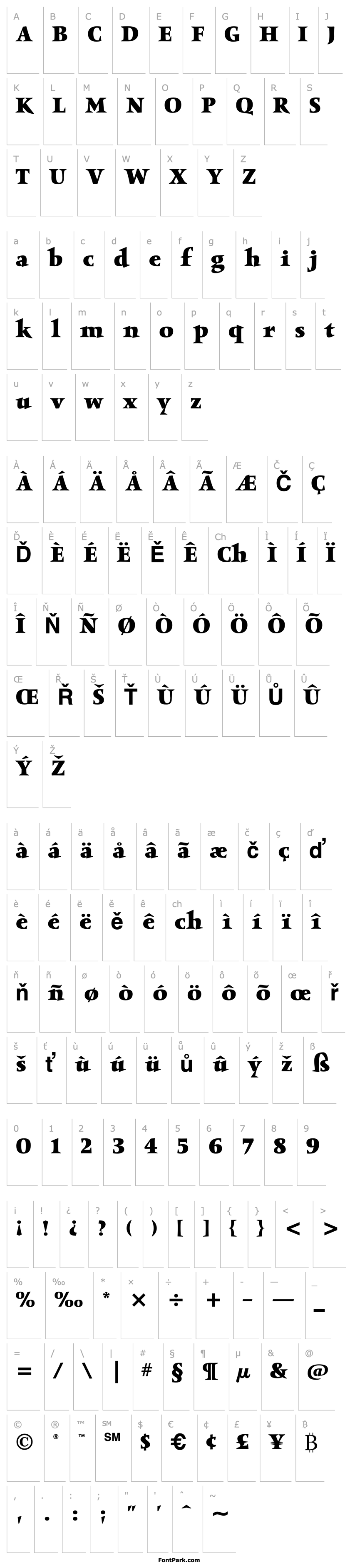 Přehled ObeliskITC TT Bold