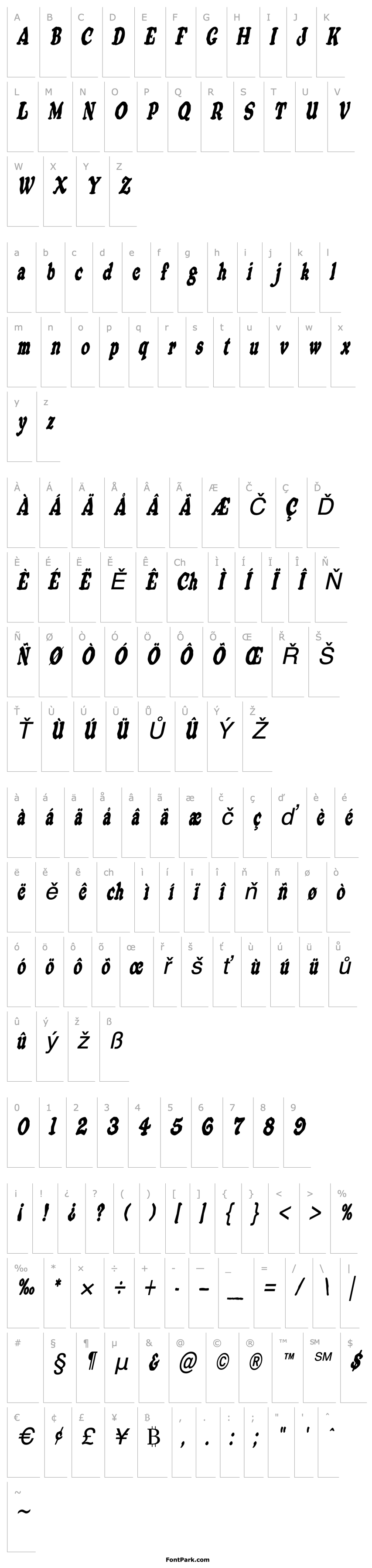 Overview OatmealCondensed Italic