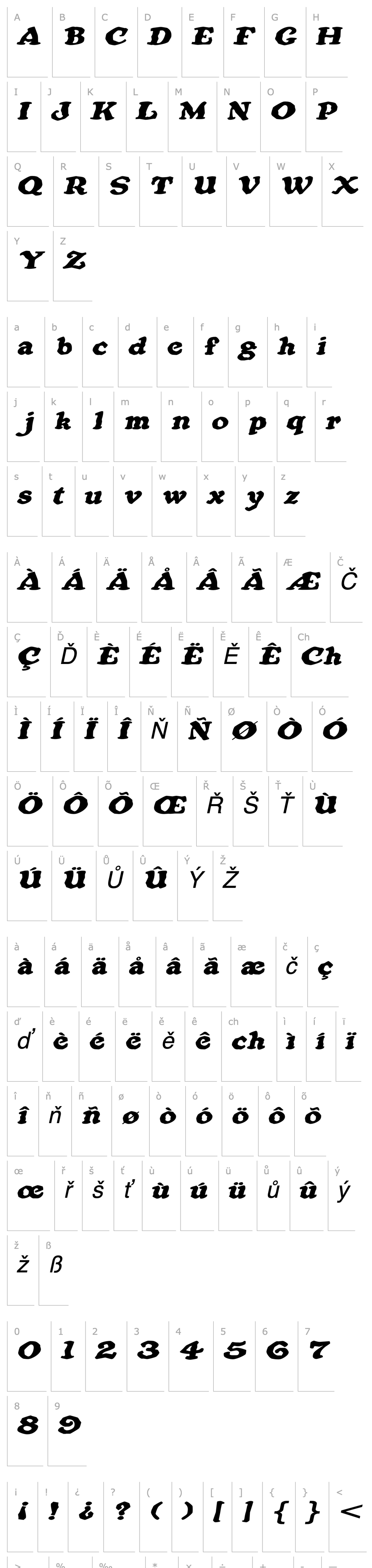 Overview OatmealExtended Italic