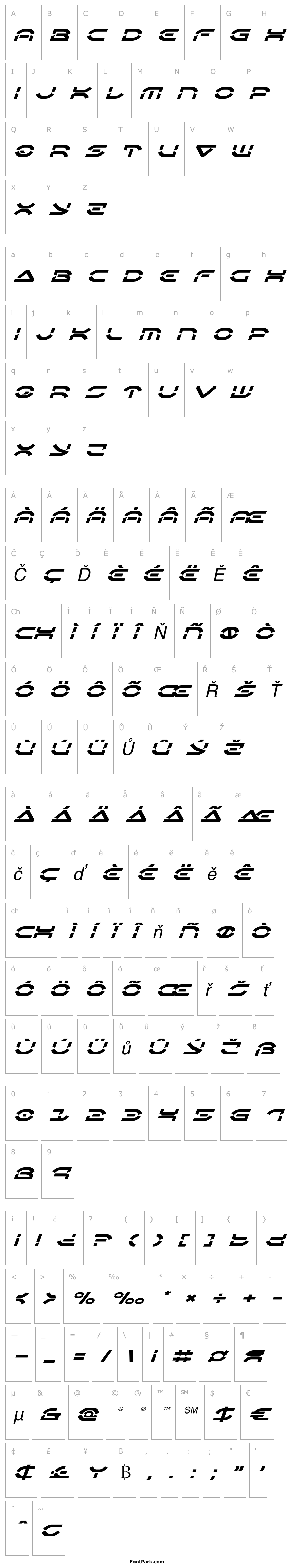 Přehled Oberon Deux Expanded Italic