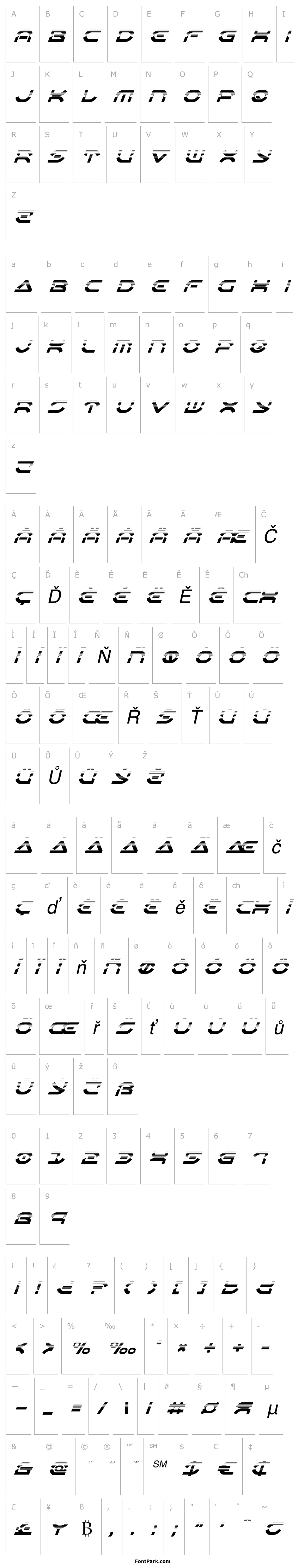 Overview Oberon Deux Halftone Italic