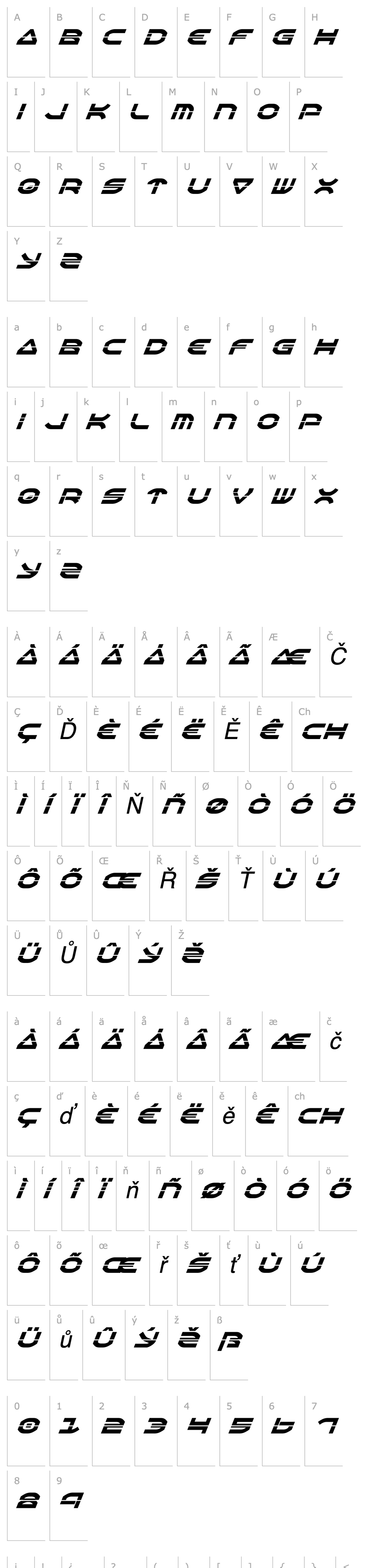 Overview Oberon Laser Italic