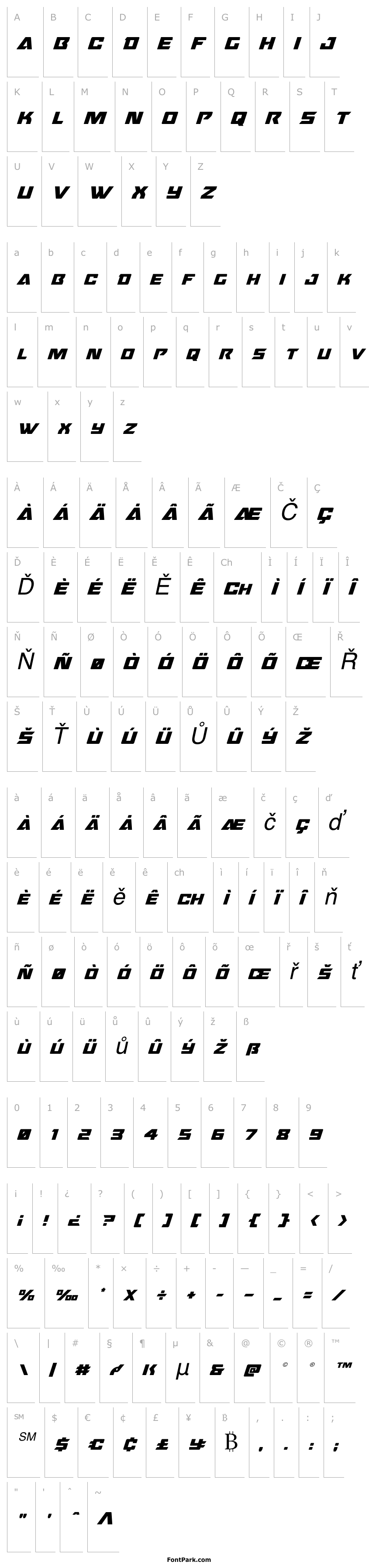 Přehled Oceanic Drift Italic