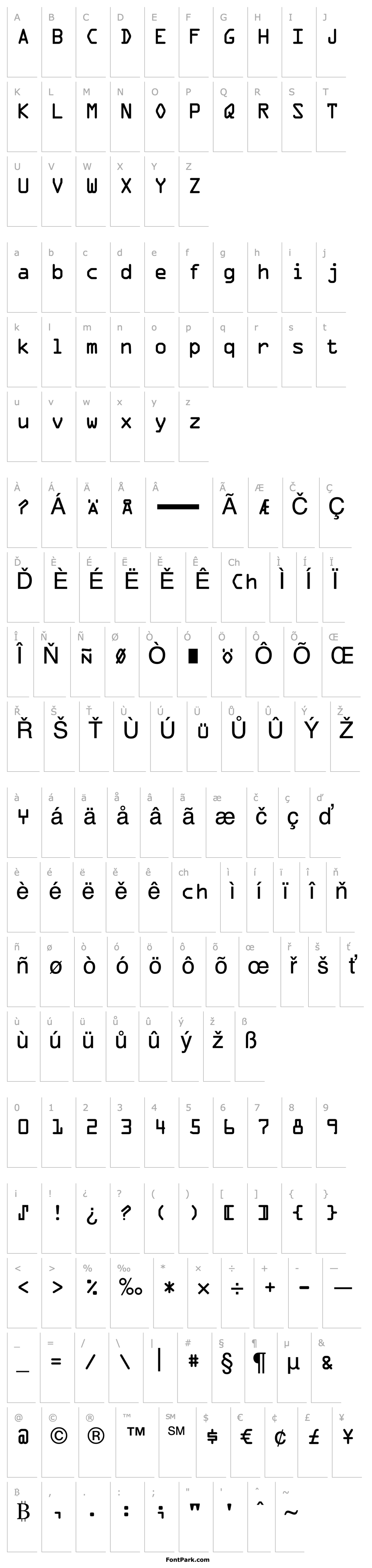 Overview OCR-A BT