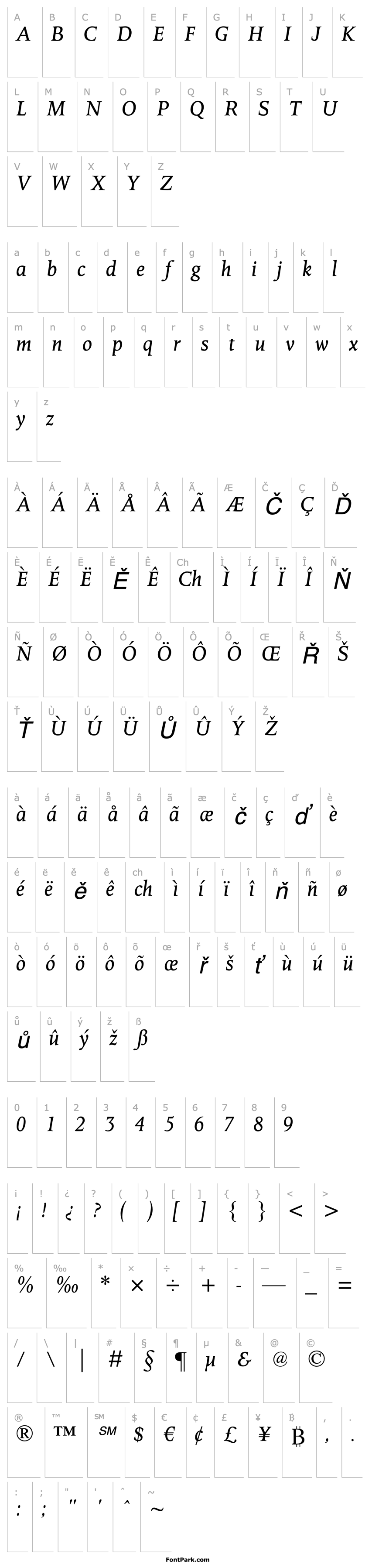 Overview OctavianMTStd-Italic