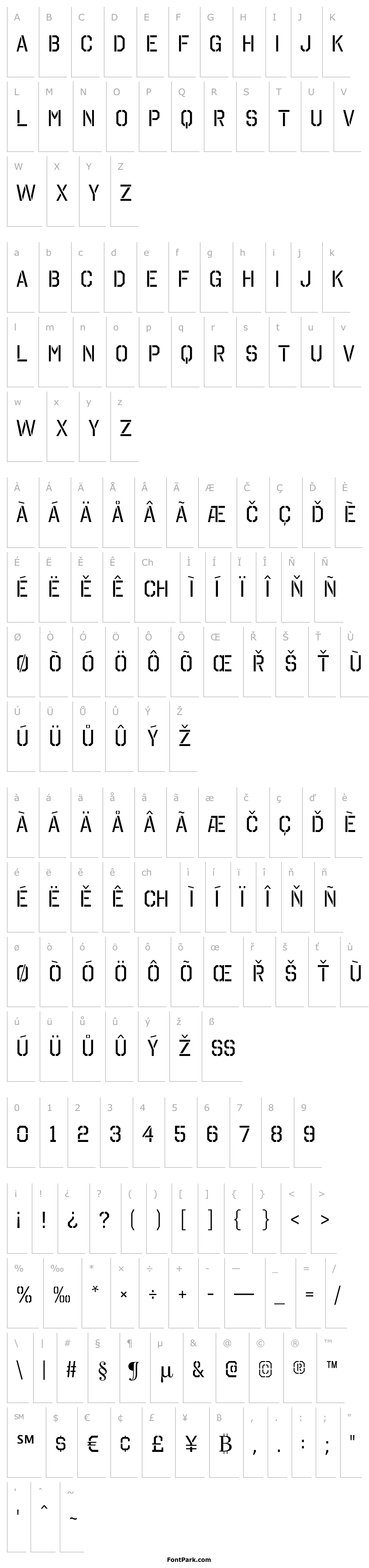 Overview OctinStencilRg-Regular