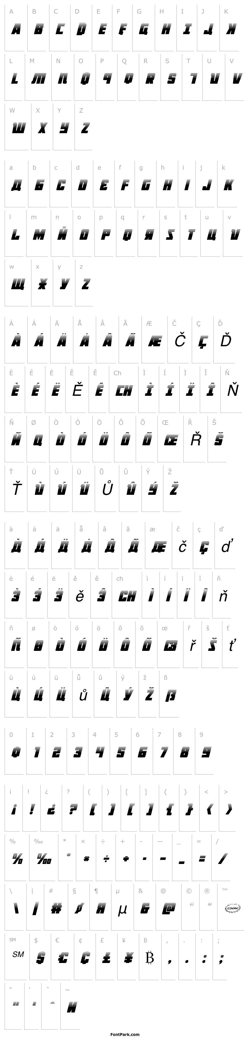 Přehled October Guard Half-Tone Italic