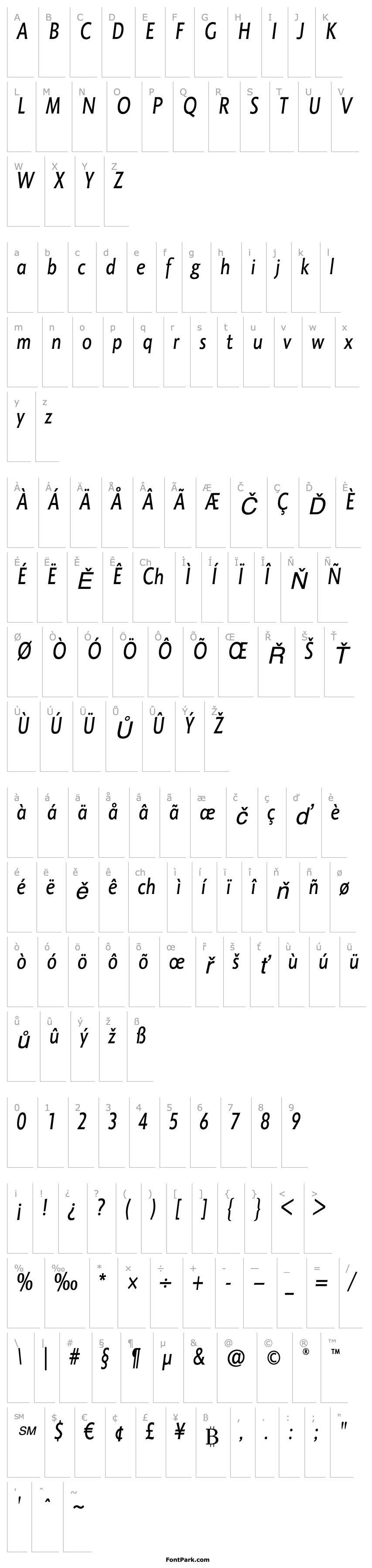 Overview OctoneITCStd-Italic