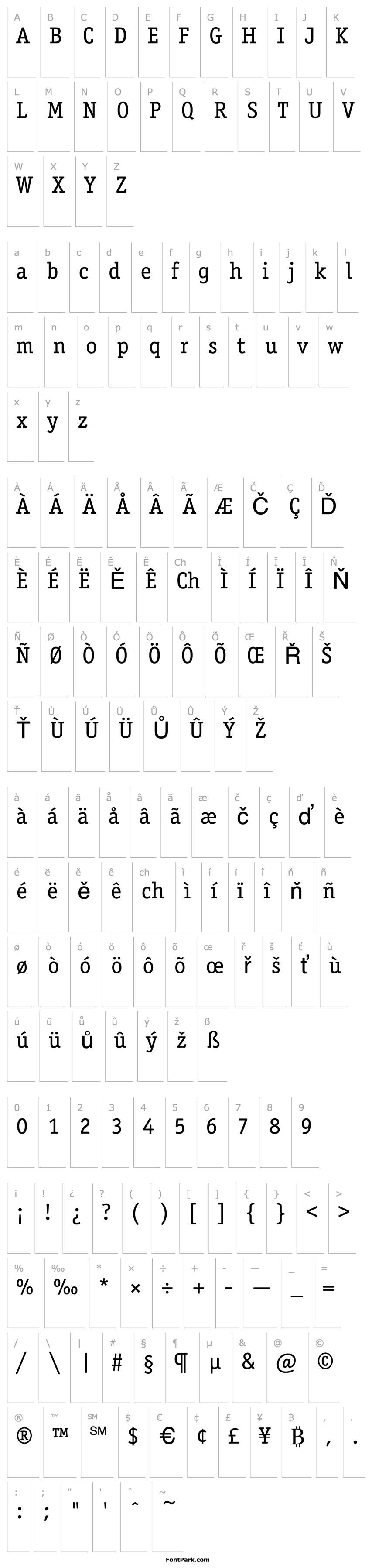 Overview Officina Serif ITC TT Book