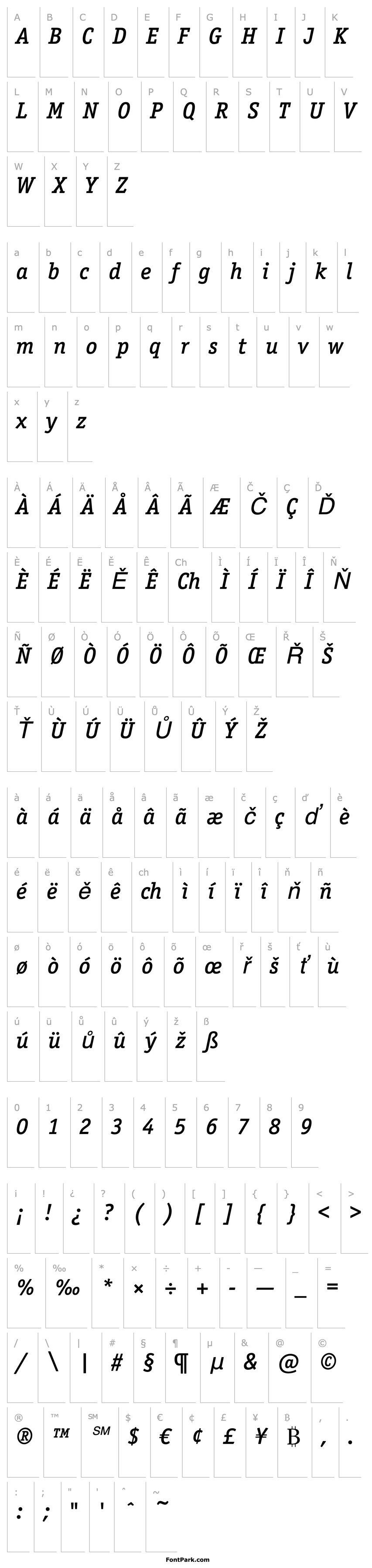 Overview OfficinaSerITC-MediumItalic