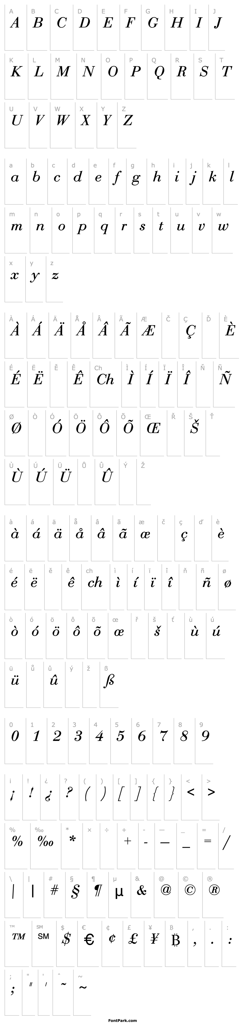 Overview Ogilvy Italic