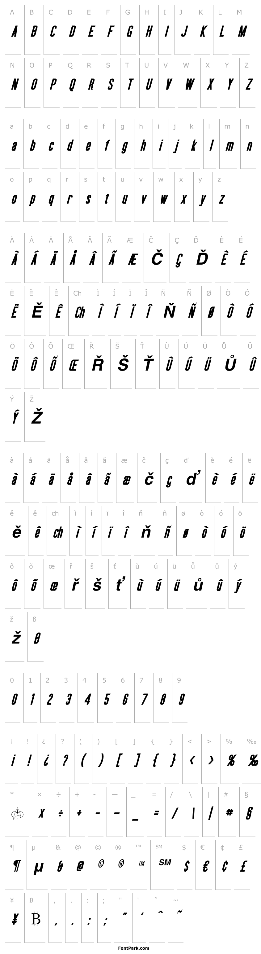Overview Okuda Bold Italic