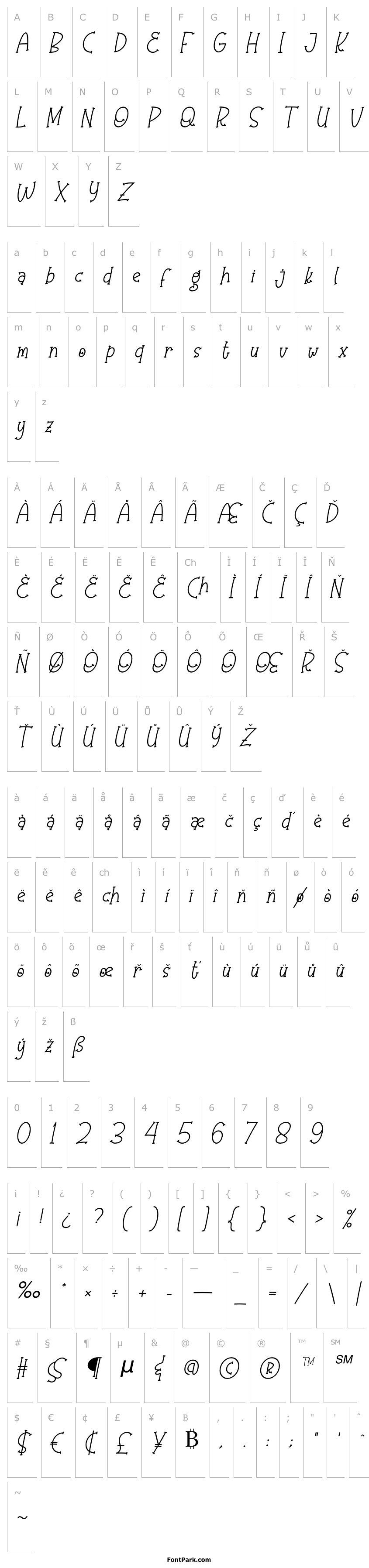 Přehled Olaugh Italic