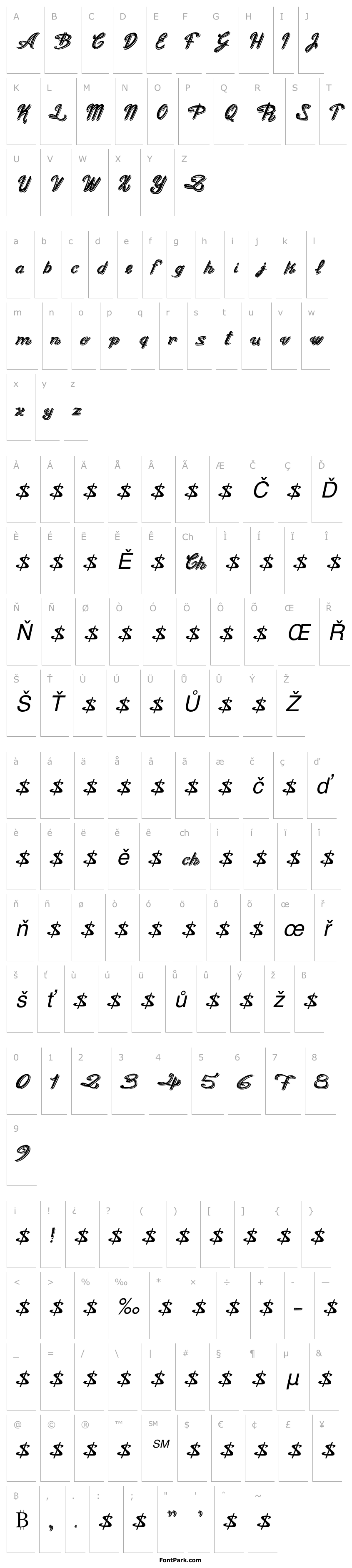 Overview Old Figaro Cursive Italic