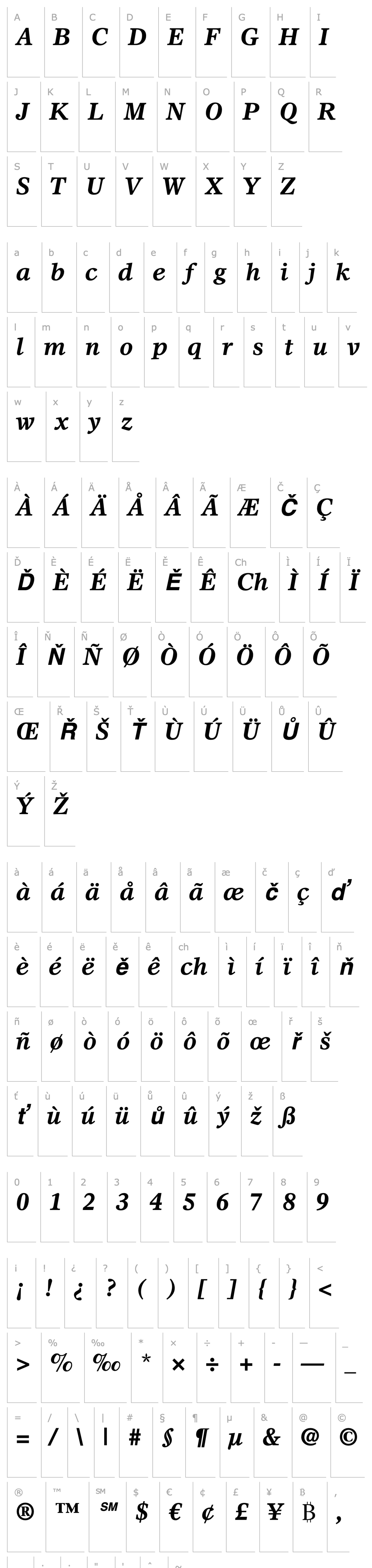 Overview Olympian LT Bold Italic