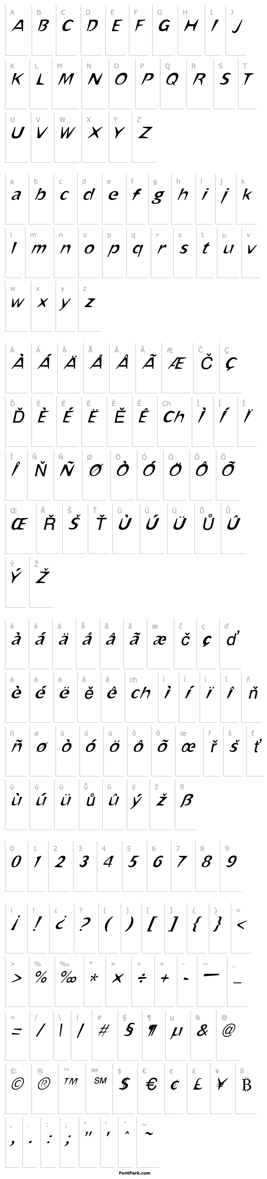 Overview OmahaThin Italic