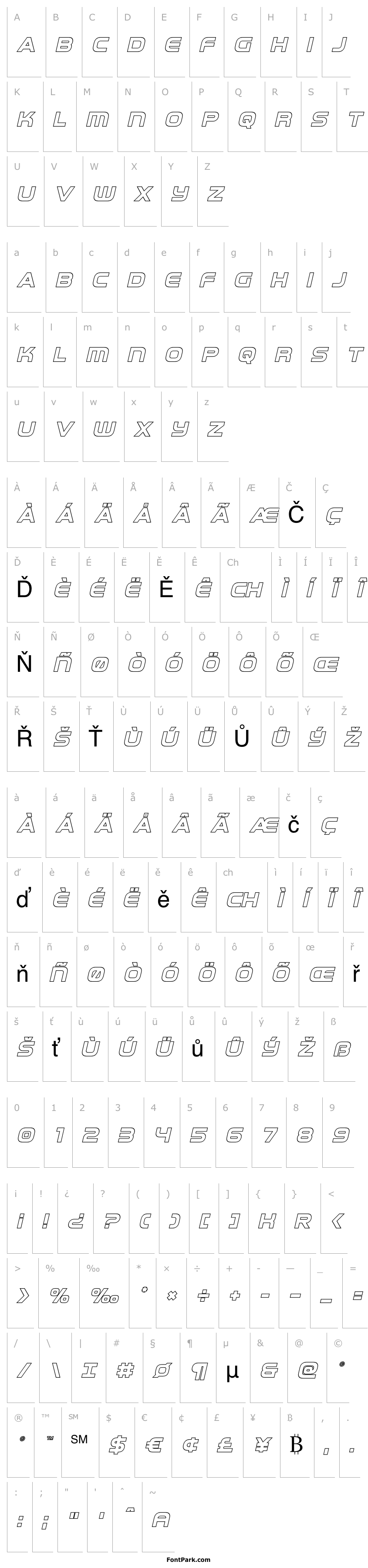 Overview Omega Flight Outline Italic