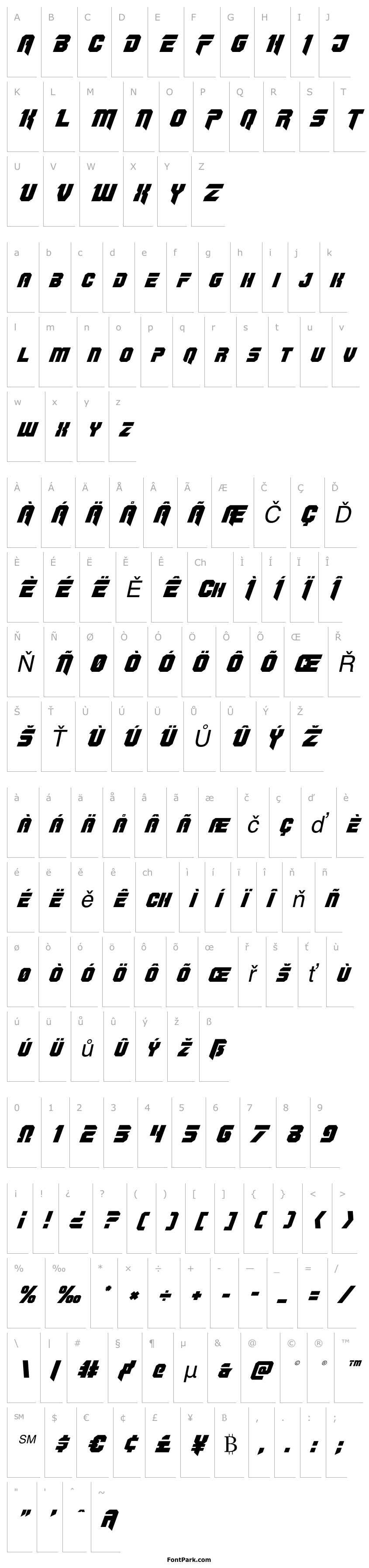 Overview OmegaForce Italic