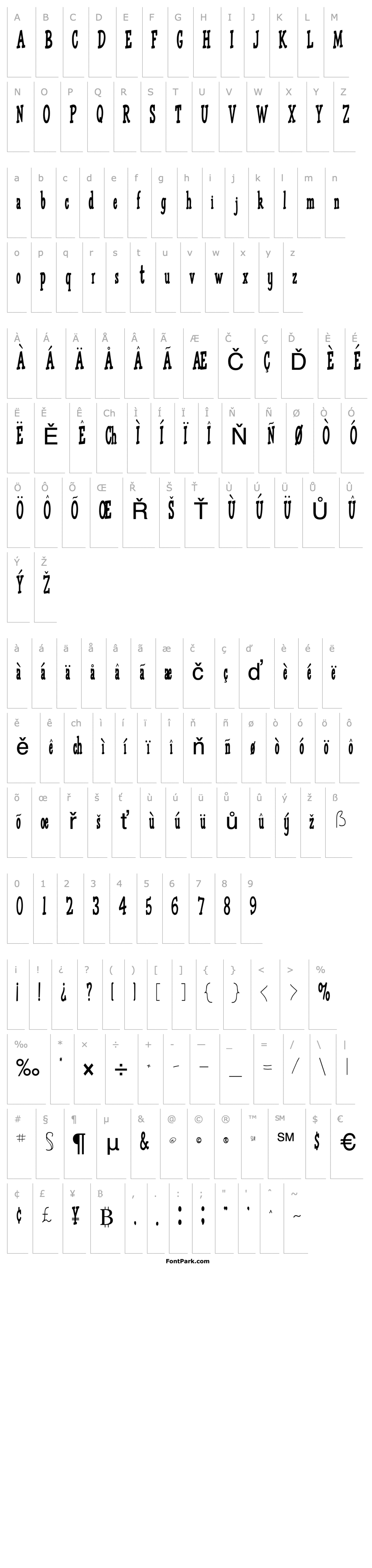 Overview OmegaType93 Regular