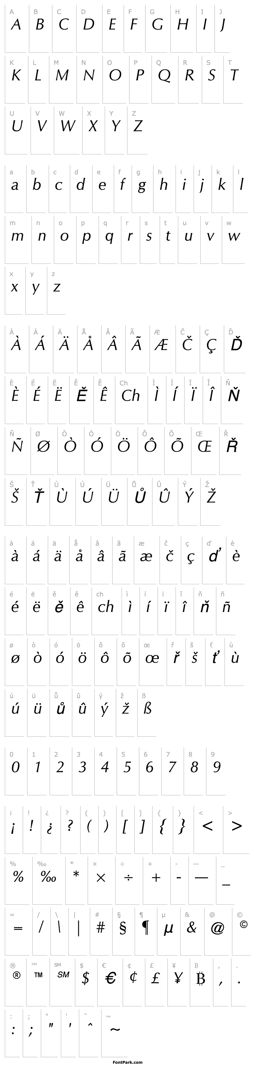 Overview Omichron Italic