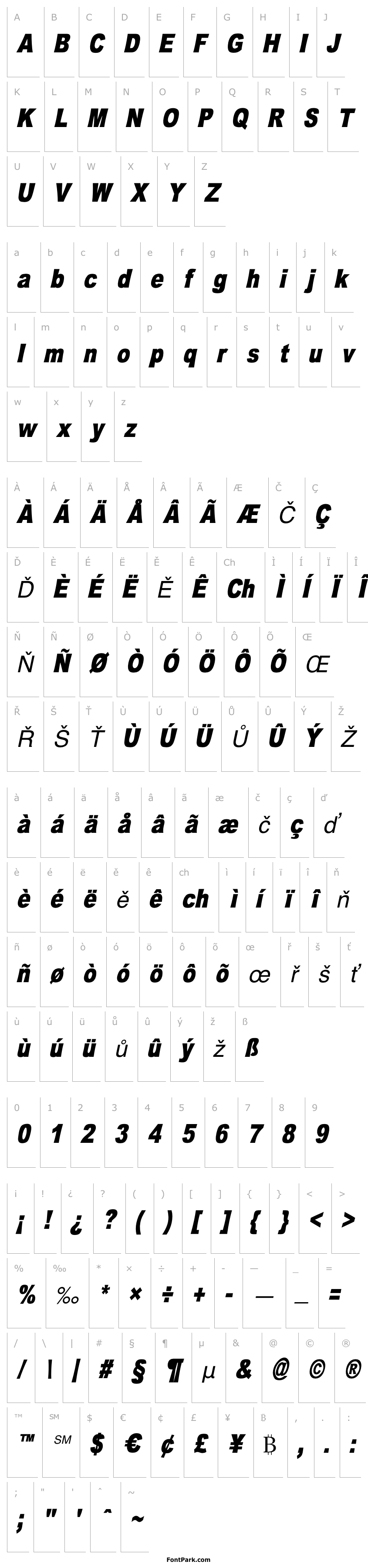 Přehled OMNIBLACK Italic