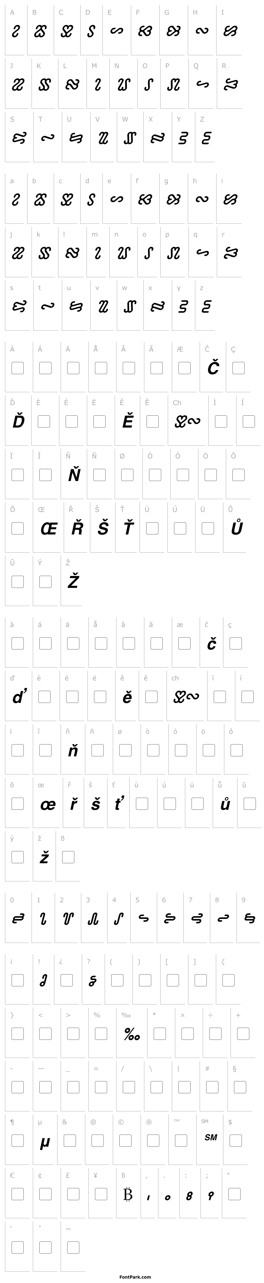 Přehled Ophidian Bold Italic