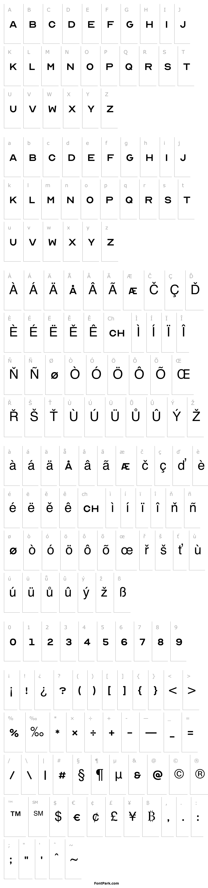 Overview OpticianSans-Regular