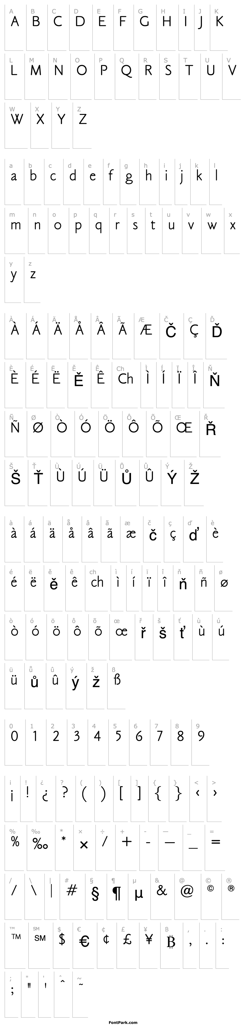 Overview OPTICookeSans