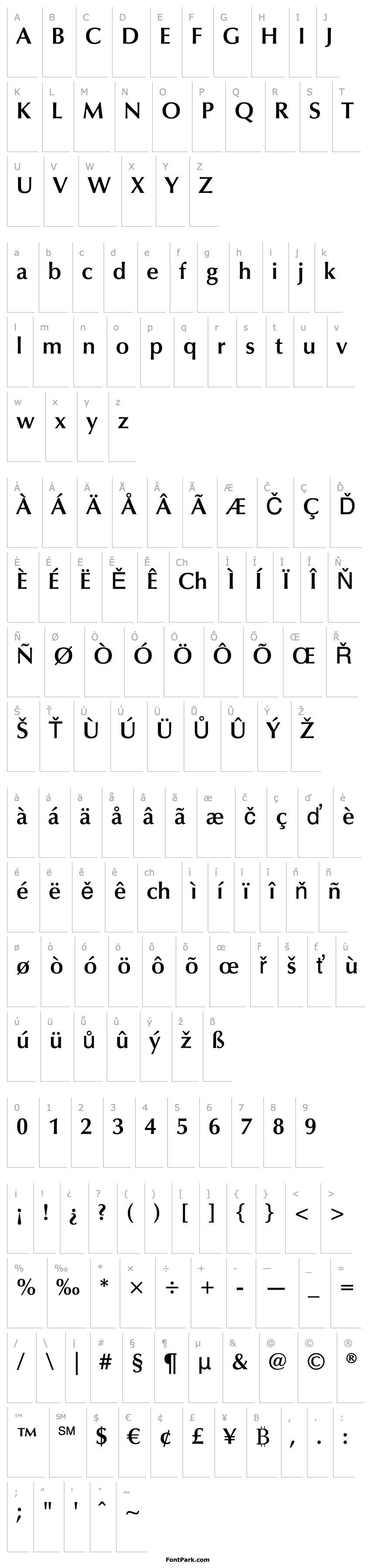 Overview Optima LT Demi Bold