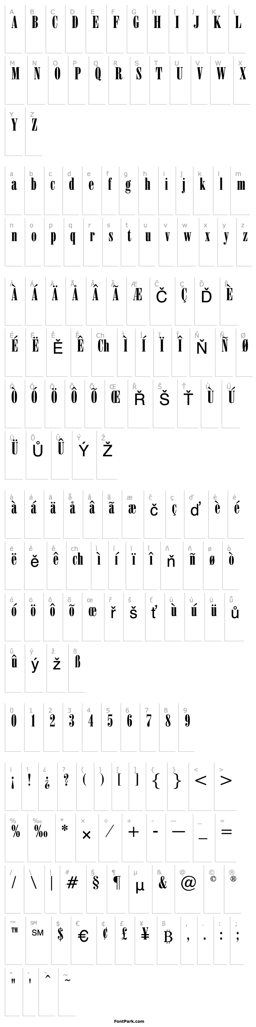 Overview OPTIPosterBodoni-Compr