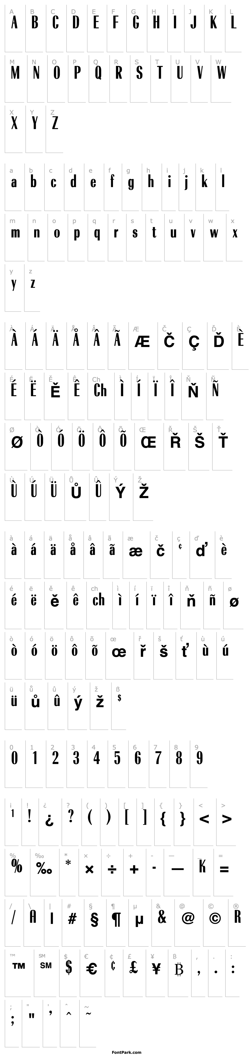 Overview OPTIRadiantBold-Condensed