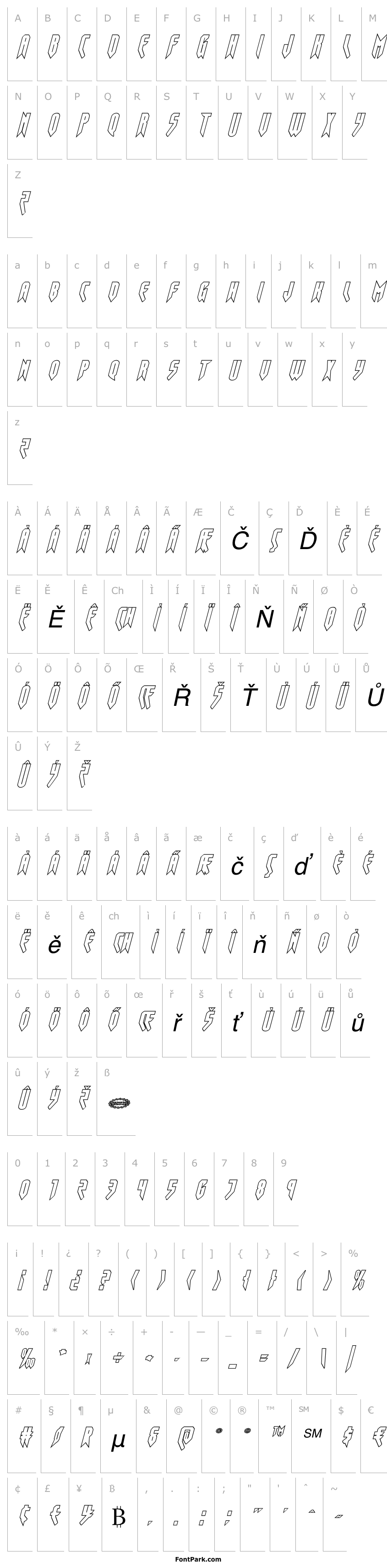 Overview Opus Magnus Outline Italic